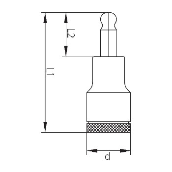 GEDORE Screwdriver Bit Socket IN 19 K, 6 - 14 mm