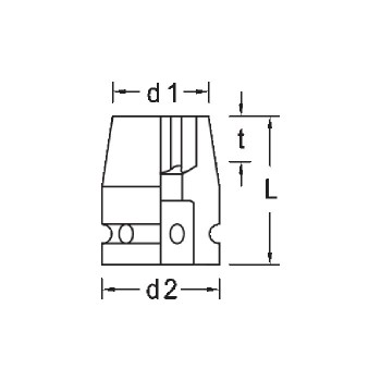 GEDORE Impact Socket TX K 19, E10 - E24