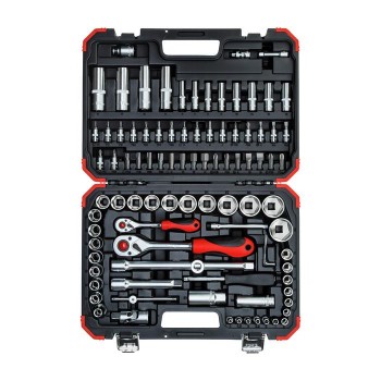 GEDORE-RED Socket set 1/4+1/2 94pcs (3300057)