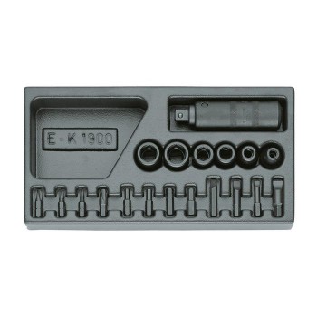 GEDORE Impact driver set in 1/3 ES tool module (1402242), 1500 ES-K 1900
