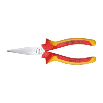 GEDORE VDE Flat nose pliers with VDE insulating sleeves (1552090), VDE 8120-160 H