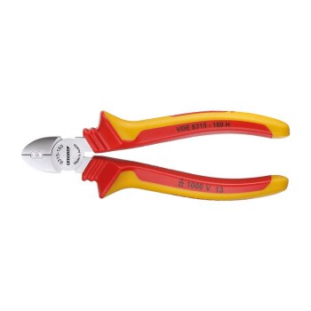 GEDORE VDE Electricians' side cutter with VDE insulating sleeves 160 mm (1742582), VDE 8315-160 H
