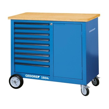 GEDORE Mobile workbench with 9 drawers (1814923), 1504 0810