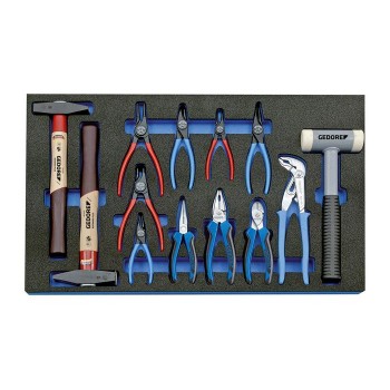 GEDORE Tool assortment in Check-Tool-module, 13 pcs (2016303), 2005 CT4-8000