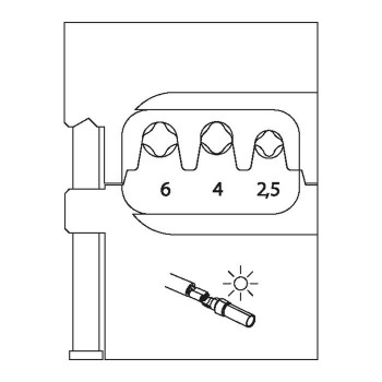 GEDORE Module insert for Solarlok (2078082), 8140-23