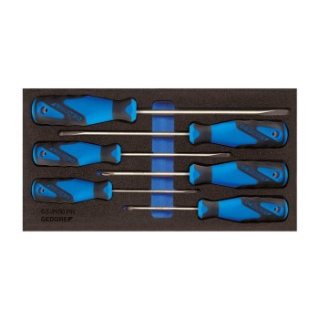 GEDORE Screwdriver set in Check-Tool-Module (2309130), 1500 CT1-2150 PH