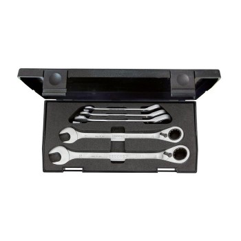 GEDORE Combination ratchet spanner set, reversible 5 pcs 8-19 mm (2327651), 7 UR-005