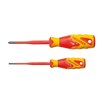 GEDORE VDE Screwdriver set SLIM DRIVE, 2 pcs (2928736), VDE 2162-2172 PH-02