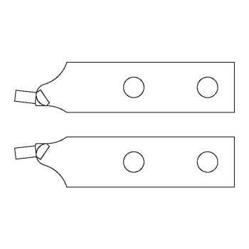 GEDORE Pair of spare tips, straight, d 3.5 mm (5701840), E-8000 A 5