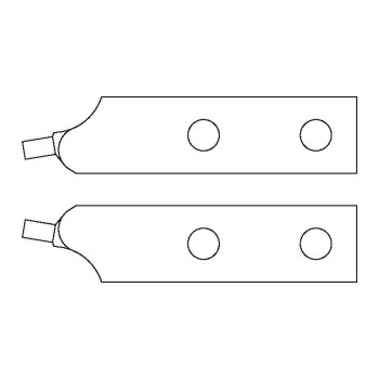 GEDORE Pair of spare tips, angled, d 4.5 mm (5702730), E-8000 J 61