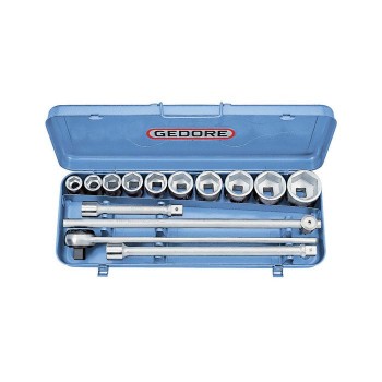 GEDORE Socket set 3/4" 14 pcs hex 22-50 mm (6280340), 32 EMU-2