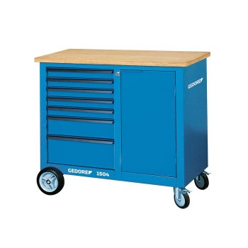 GEDORE Mobile workbench with 7 drawers and vice (6623050), 1504 0511 S
