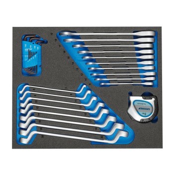 GEDORE Spanner set in 2/4 CT tool module (2957485), TS CT2-7R-2