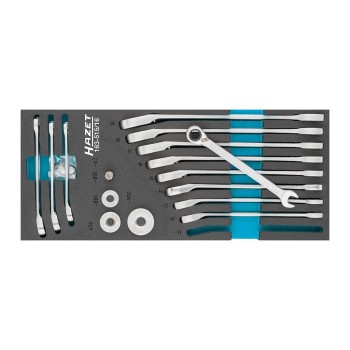 HAZET 163-515/16 Ratcheting combination wrench set, 16pcs.