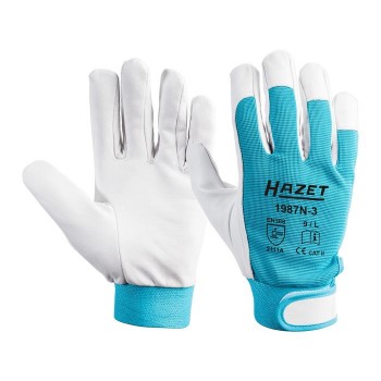 HAZET 1987N-3 Working gloves made of genuine leather, size L