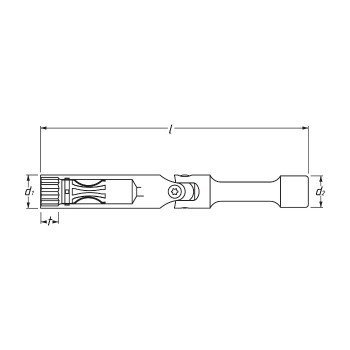 HAZET 4766-1 Spark Plug Wrench, 16.0 mm - 5/8in