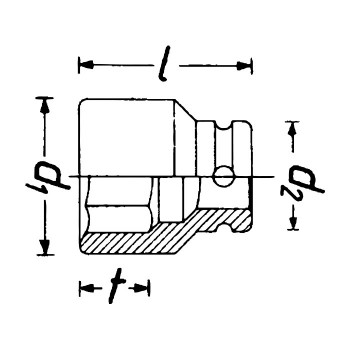 HAZET 900Z-24 Socket, size 24 mm