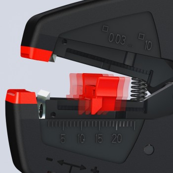 KNIPEX 12 40 200 Self-Adjusting Insulation Stripper, 200 mm