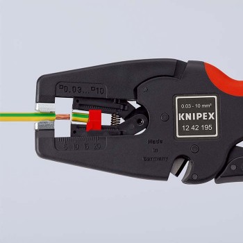 KNIPEX 12 42 195 Wire Stripper MultiStrip 10, 195 mm