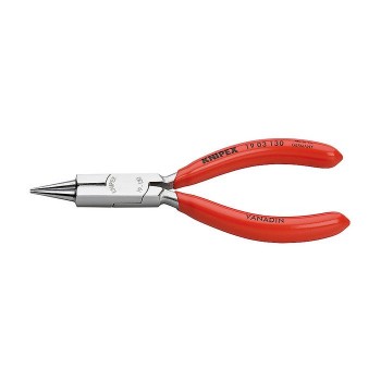 KNIPEX 19 03 130 Round Nose Pliers with cutting edge chrome plated 130 mm