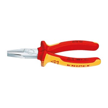 KNIPEX 20 06 160 Flat Nose Pliers chrome plated 160 mm