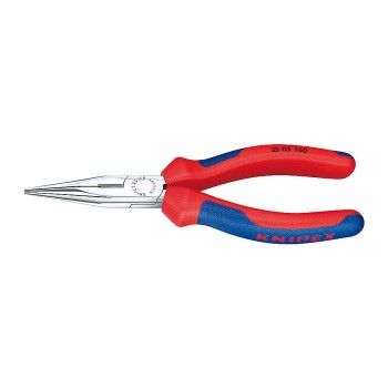 KNIPEX 25 05 160 SB Snipe Nose Side Cutting Pliers chrome plated 160 mm