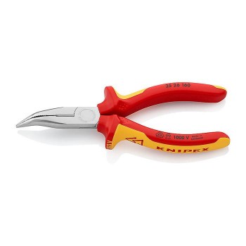 KNIPEX Flachrundzange mit Schneide 25 26 160