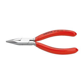 KNIPEX 37 33 125 Flat Nose Pliers for precision mechanics chrome plated 125 mm