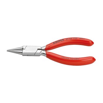 KNIPEX 37 43 125 Flat Nose Pliers for precision mechanics chrome plated 125 mm