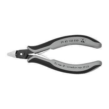 KNIPEX 79 42 125 ESDSB Precision Electronics Side Cutter ESD burnished 125 mm