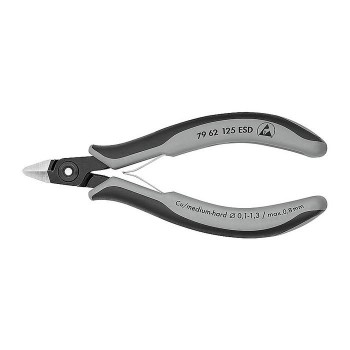 KNIPEX 79 62 125 ESD Precision Electronics Side Cutter ESD burnished 125 mm