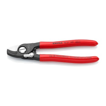 KNIPEX 95 21 165 SB Cable Shears with opening spring plastic coated 165 mm
