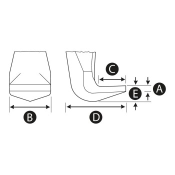 KUKKO 3-400-S Standard Jaws Set, 400 mm
