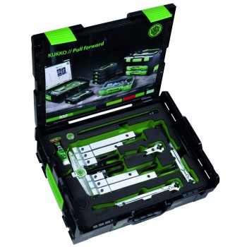 KUKKO K-2030-10-S-T 2- and 3-arm universal puller set with extremely narrow trigger hooks