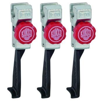 KUKKO 1-93-S 3 narrow, quickly adjustable trigger hooks (set)