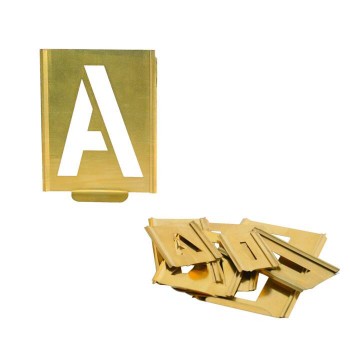 KUKKO 327-150-B Professional signing stencil set letters with plug-in mechanism