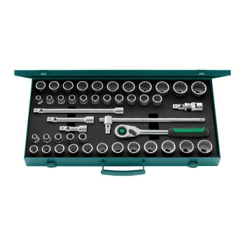 Stahlwille SOCKET SET QUICKRELEASE 1/2" 50MA/39/6QR