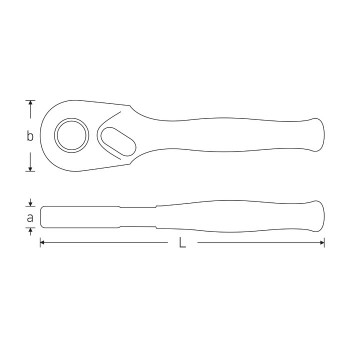 Stahlwille 11133030 Bit Fine Tooth Ratchet 418B, 90 mm