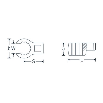 Stahlwille 01190010 Crow Ring Spanner 440 10, 10 mm