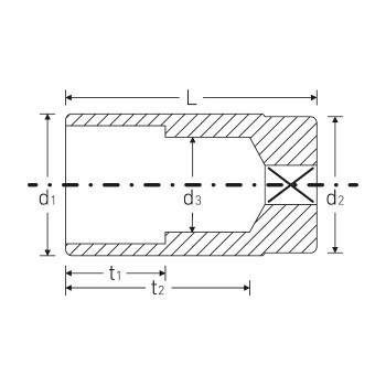 Stahlwille 02420036 Socket 46 A 5/8, 5/8in