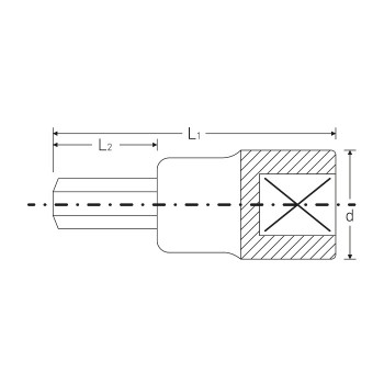 Stahlwille 02450012 Schraubendrehereinsatz 49 A 3/16, 3/16in