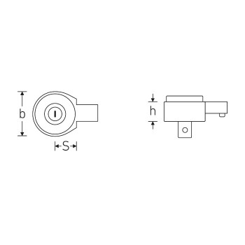 Stahlwille 58250005 Insert Ratchet 735/5, 3/8in