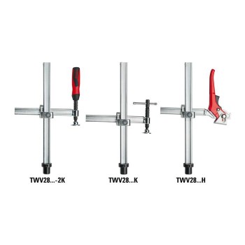 Bessey TWV16-20-15-2K Clamping element with variable throat depth TWV16 200/150 (2C plastic handle) 