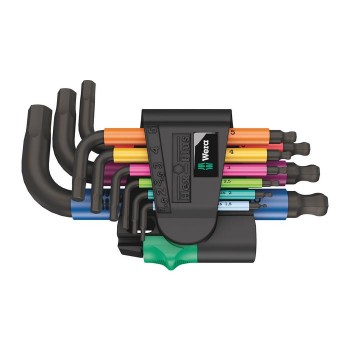 Wera 950/9 Hex-Plus Multicolour 2 Winkelschlüsselsatz, metrisch, BlackLaser (05133164001)