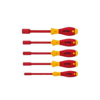 Wiha 29466 Hexagon-Screwdriver set SoftFinish® electric, 5pcs.