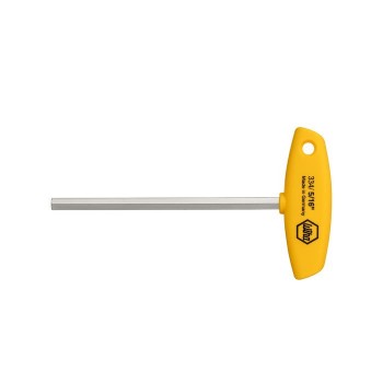 Wiha L-key with T-handle Hex, inch design brilliant nickel-plated (02806)