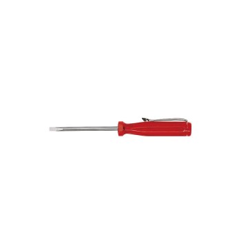 Wiha Small screwdriver Slotted transparent-red, with push-on clip (01537) 3,0 mm x 40 mm
