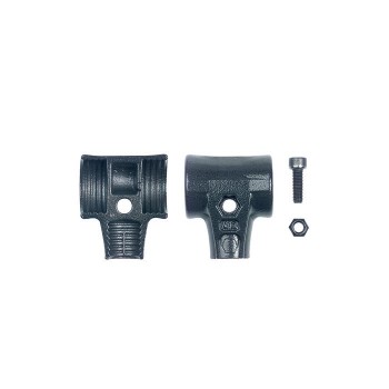 Wiha Hammerschalen Set mit Schraube und Sicherungsmutter für Safety Schonhammer (26669)