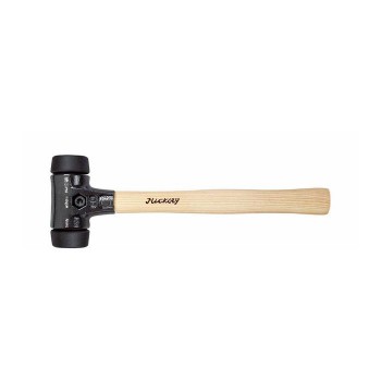 Wiha Soft-faced hammer Safety medium soft/medium soft with hickory wooden handle, round hammer face (26433)
