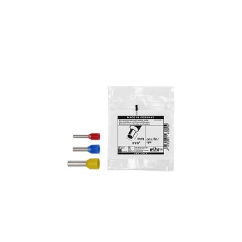 Wiha Wire end ferrules with plastic collar  100 units, colour code 1 (FR) & DIN (43911)